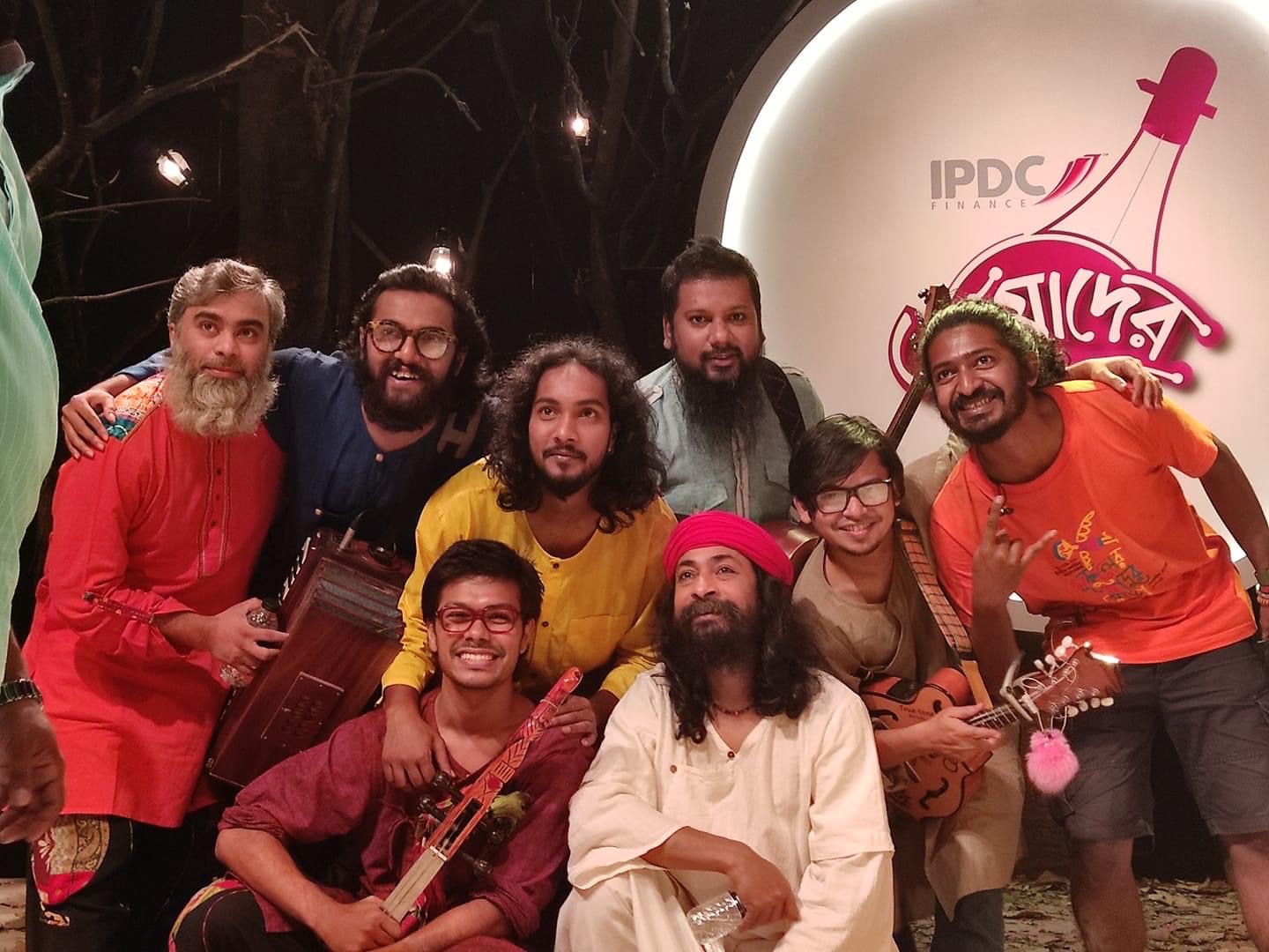 Samee with Joler Gaan on IPDC Amader Gaan set